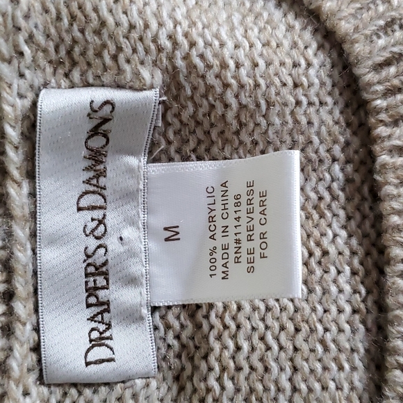 DRAPER'S & DAMON'S Marled Short Sleeve Sweater Shell. Sz. M. - Picture 8 of 9